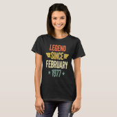 Legende sinds februari 1977 t-shirt (Voorkant volledig)