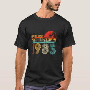 legende sinds februari 1985 Retro 40e Geboorte T-shirt