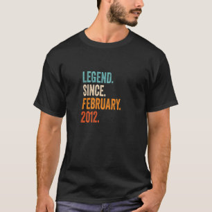 Legende sinds februari 2012 11e verjaardag t-shirt