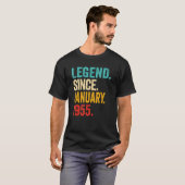Legende sinds januari 1955 68 jaar oud 68 jaar oud t-shirt (Voorkant volledig)