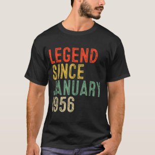 Legende sinds januari 1956 70e verjaardagscadeaus t-shirt