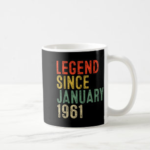 Legende sinds januari 1961 65e verjaardagscadeaus koffiemok