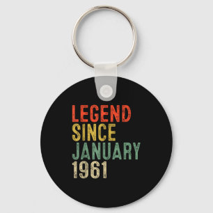 Legende sinds januari 1961 65e verjaardagscadeaus  sleutelhanger