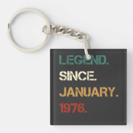 Legende sinds januari 1976 sleutelhanger