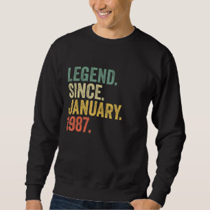 Legende sinds januari 1987 36 jaar oud en 36 jaar trui