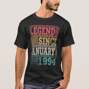 Legende sinds januari 1994 Fijne verjaardag 29 jaa T-shirt