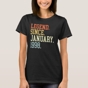 Legende sinds januari 1998 voor mannen vrouwen jan t-shirt