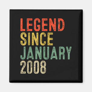 Legende sinds januari 2008 18e verjaardag 18 jaar magneet