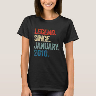 Legende sinds januari 2010 13 jaar oud, 13e verjaa t-shirt