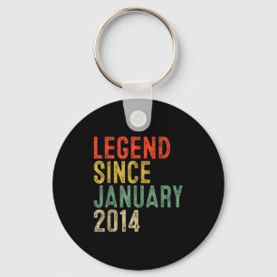 Legende sinds januari 2014 12e verjaardagscadeaus sleutelhanger