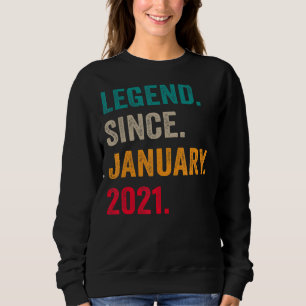 Legende sinds januari 2021 2e verjaardag 2 jaar ou trui