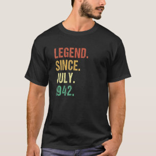 Legende sinds juli 1942 80ste verjaardag 80 jaar o t-shirt