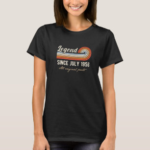 Legende Sinds juli 1956 66 Jaar Oud Bday 66e Geboo T-shirt