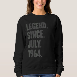 Legende sinds juli 1964 58 jaar oud 58e verjaardag trui