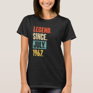 Legende sinds juli 1967 55 jaar oud 55e verjaardag t-shirt