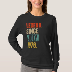 Legende sinds juli 1970 52 jaar oud 52 jaar oud t-shirt