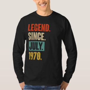 Legende sinds juli 1970 52 jaar oud 52 jaar oud t-shirt