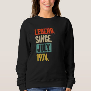 Legende sinds juli 1974 48 jaar oud 48e verjaardag trui