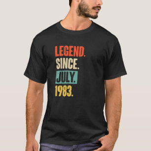 Legende sinds juli 1983 39 jaar oud 39e verjaardag t-shirt