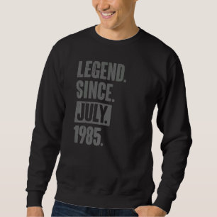 Legende sinds juli 1985 37 jaar oud 37e verjaardag trui
