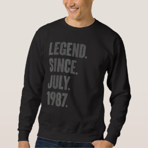 Legende sinds juli 1987 35 jaar oud 35e verjaardag trui
