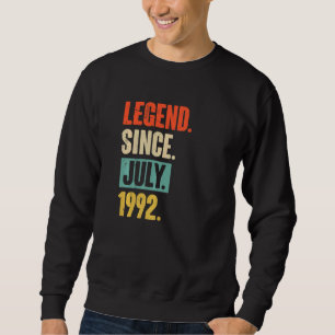Legende sinds juli 1992 30 jaar oud 30e verjaardag trui