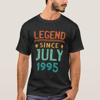 Legende sinds juli 1995 Retro 28e verjaardag 28 ja T-shirt