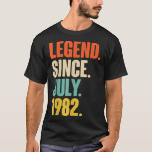 Legende sinds juli 1999 21e verjaardag 21 jaar cad t-shirt