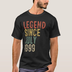 Legende sinds juli 1999 21e verjaardag 21 jaar cad t-shirt