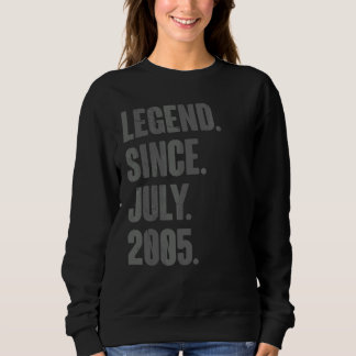 Legende sinds juli 2005 17 jaar oud op 17 septembe trui