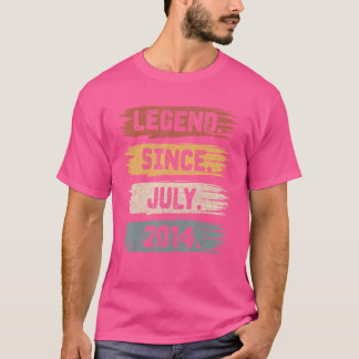 Legende sinds juli 2014 8 jaar oud op 8e verjaarda t-shirt