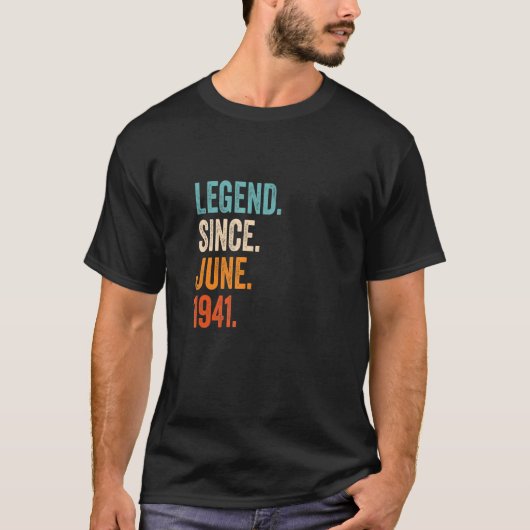 Legende sinds juni 1941 82e verjaardag t-shirt (Voorkant)