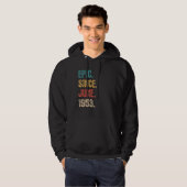Legende sinds juni 1953 69 jaar oud 69 jaar oud hoodie (Voorkant volledig)