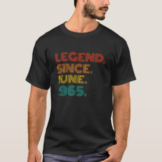 Legende sinds juni 1965 T-shirt Vintage 1965 Verja