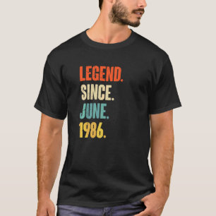 Legende sinds juni 1986 36 jaar oud 36 jaar oud t-shirt