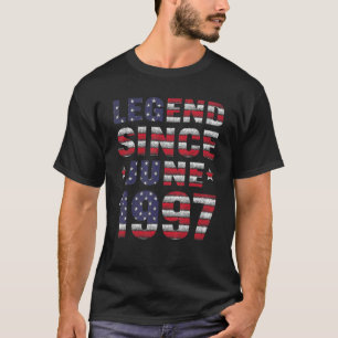 Legende sinds juni 1997 25e verjaardag 25 jaar oud t-shirt