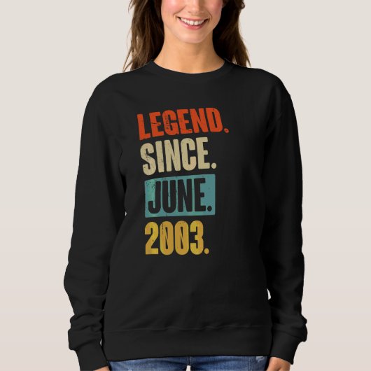 Legende sinds juni 2003 19 jaar oud op 19 septembe trui (Voorkant)