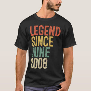 Legende sinds juni 2008 Kinder 13e verjaardag 13 j T-shirt