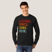Legende sinds juni 2018 4e dag 4 jaar t-shirt (Voorkant volledig)