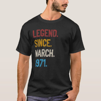 Legende sinds maart 1971 T-shirt 50e verjaardag ca