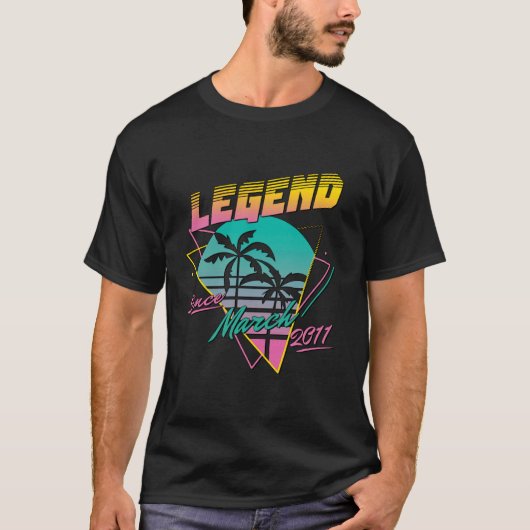 Legende sinds maart 2011 t-shirt (Voorkant)