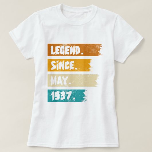 Legende sinds mei 1937 t-shirt (Design voorkant)