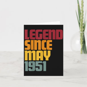 Legende sinds mei 1951 75ste verjaardag - vintage kaart