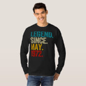 Legende sinds mei 1972 50 jaar oud 50 jaar oud t-shirt (Voorkant volledig)