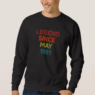 Legende sinds mei 1981 Retro Birthday Trui