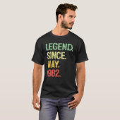 Legende sinds mei 1982 40e verjaardag 40 jaar oud t-shirt (Voorkant volledig)