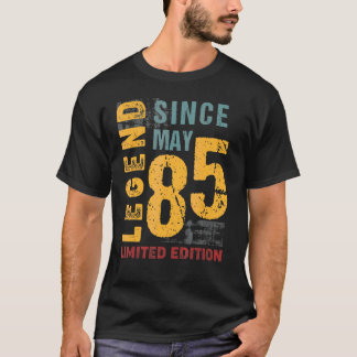 Legende sinds mei 1985 voor 37 jaar oud 37e geboor t-shirt
