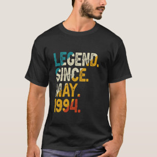 Legende sinds mei 1994 30e verjaardag Vintage 30 j T-shirt
