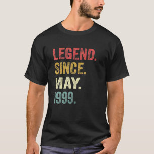 Legende sinds mei 1999 22e verjaardag cadeau 22 ja t-shirt
