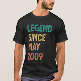 Legende Sinds Mei 2009 16e Verjaardag Jongens Meis T-shirt